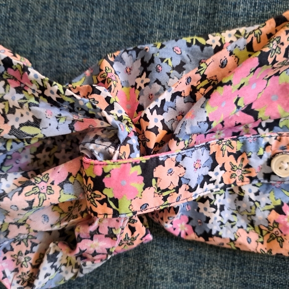 Charter Club shirt shop size 12. Relaxed fit. Roll up button sleeve - Picture 3 of 9